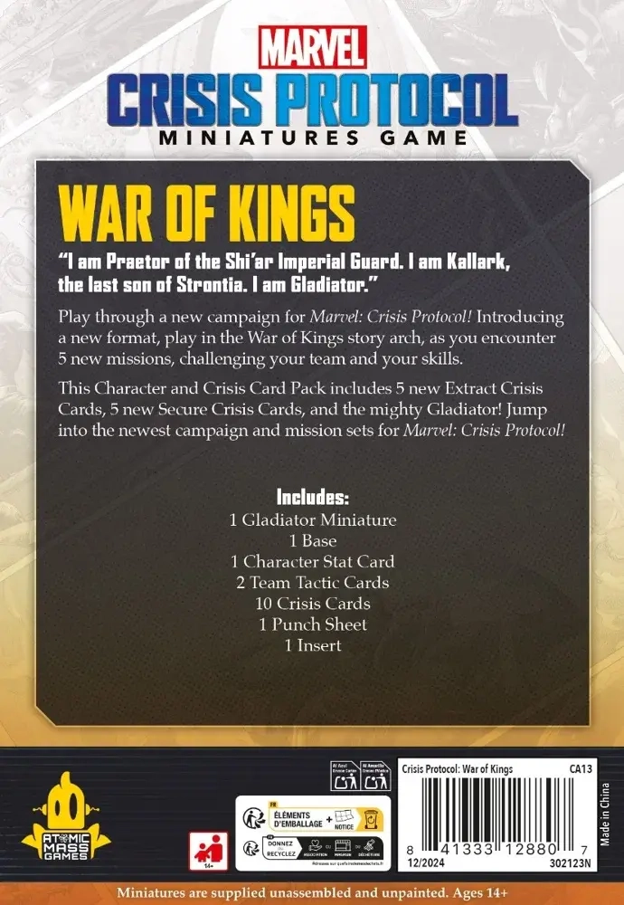 Marvel: Crisis Protocol – War of Kings Character and Crisis Card Pack