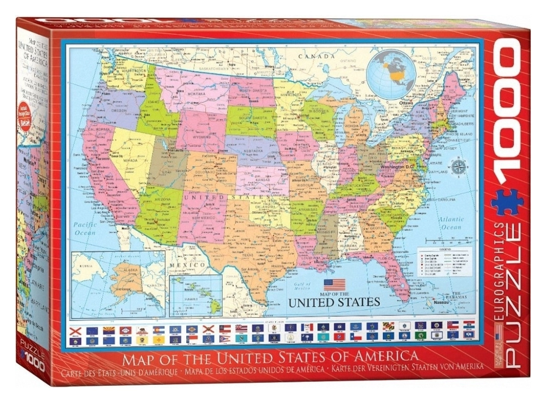 Karte der Vereinigten Staaten von Amerika