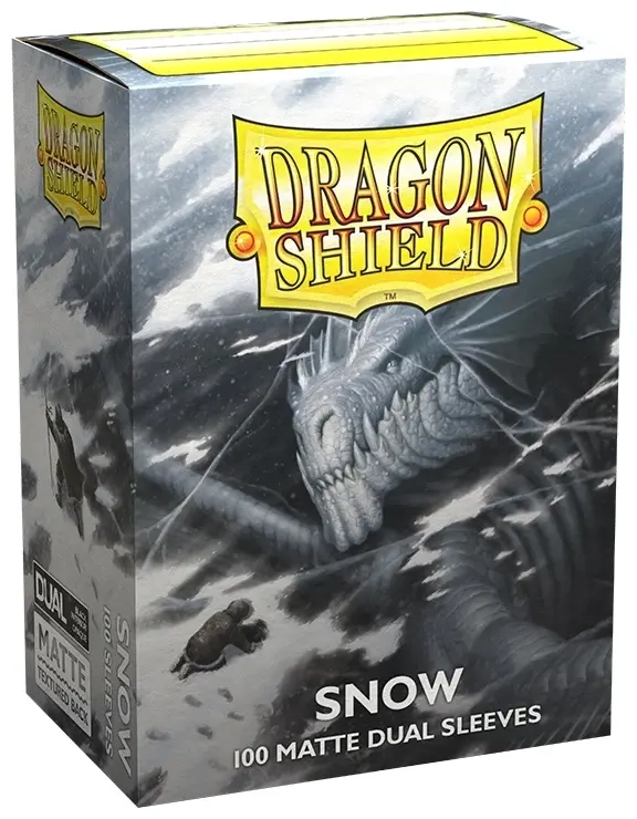 Dragon Shield Japanese size Dual Matte Sleeves - Snow 'Nirin' (60 Sleeves)
