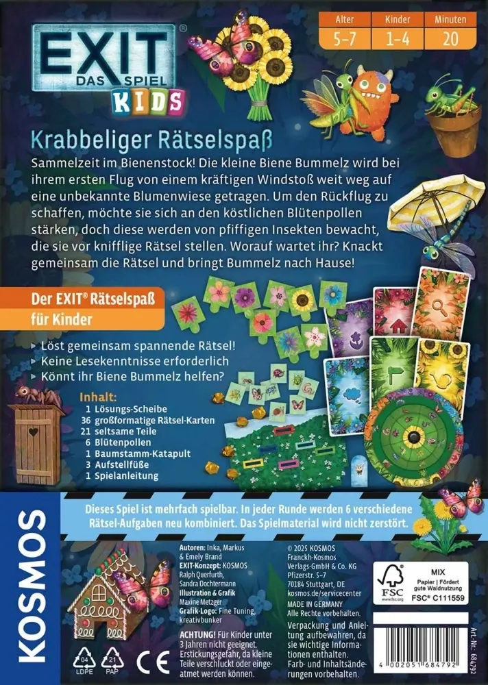 EXIT: Das Spiel - Kids - Krabbeliger Rätselspass
