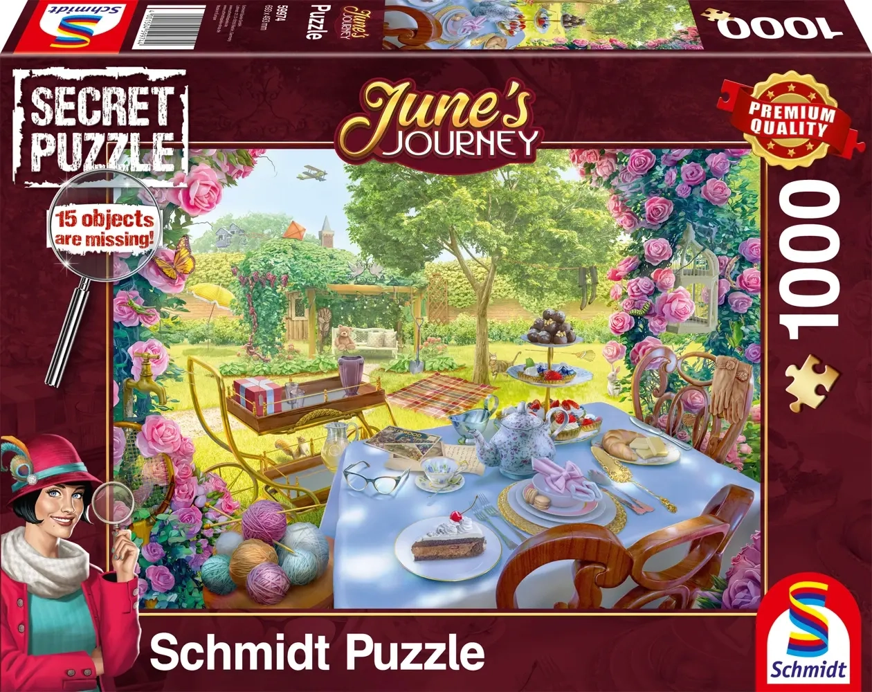 Tee im Garten - Junes Reise - Secret Puzzle