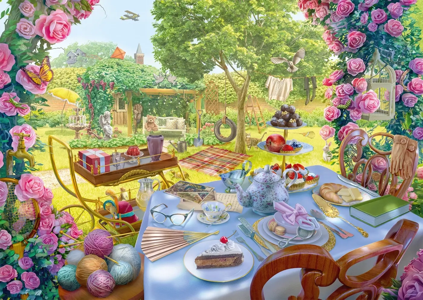 Tee im Garten - Junes Reise - Secret Puzzle