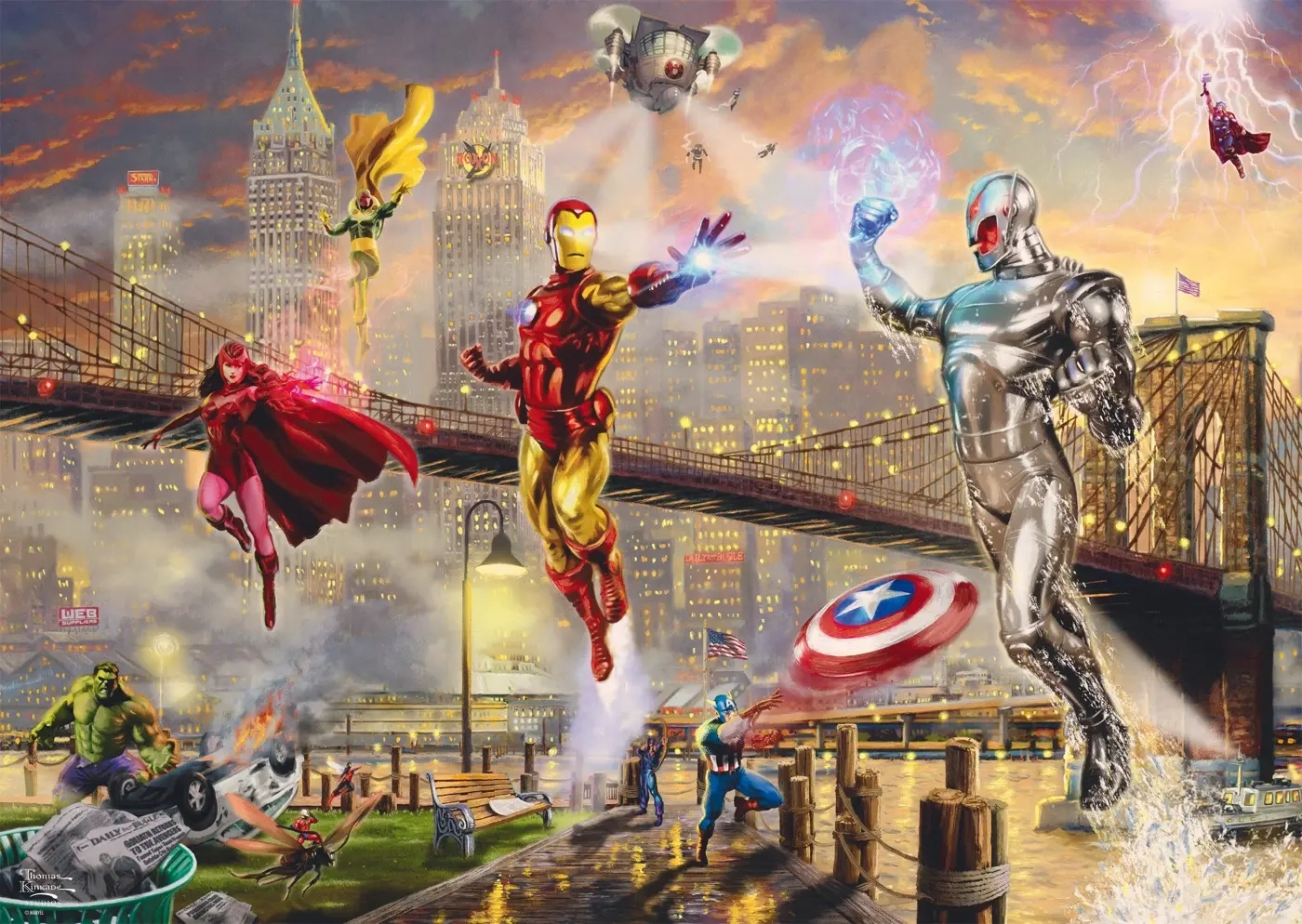 Marvel - Iron Man: Kampf gegen die Erzfeine - Thomas Kinkade Studios
