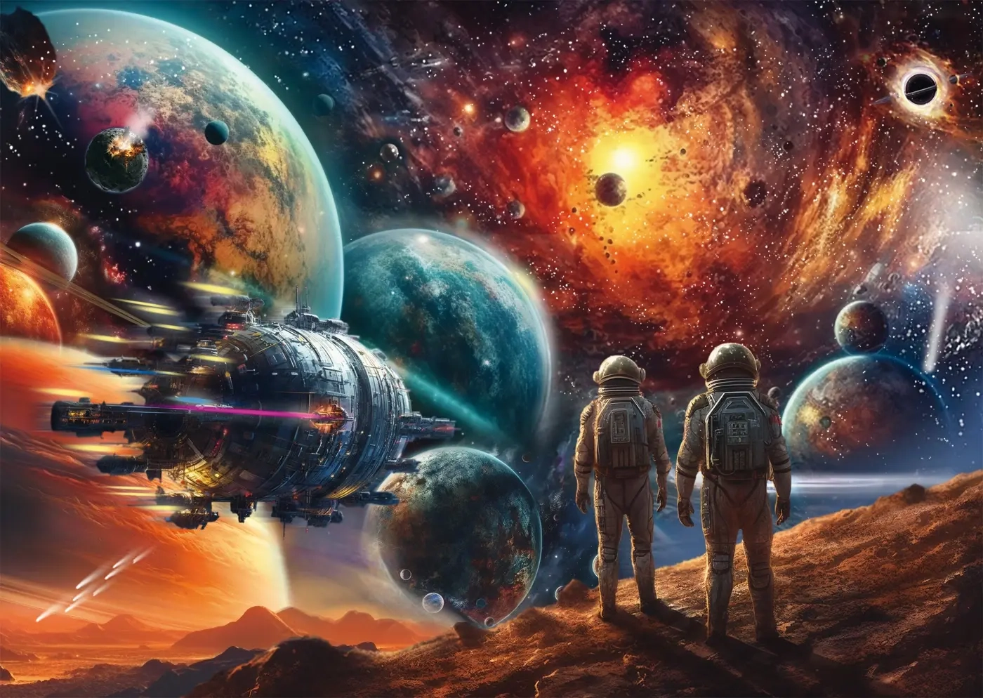 Kosmische Farbenpracht - Reise ins Weltall - Michele Farella