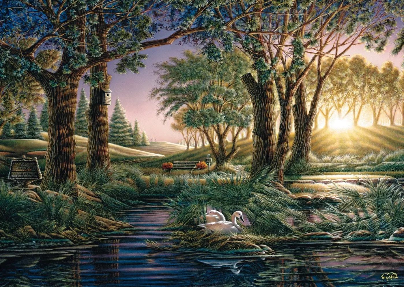 Morgenzauber am Teich - Terry Redlin