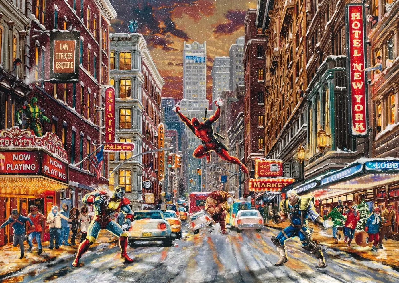 Marvel - Deadpool, Snow Day - Thomas Kinkade Studios
