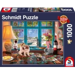Am Puzzle-Tisch