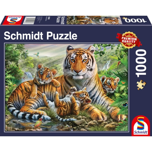 Tiger und Welpen