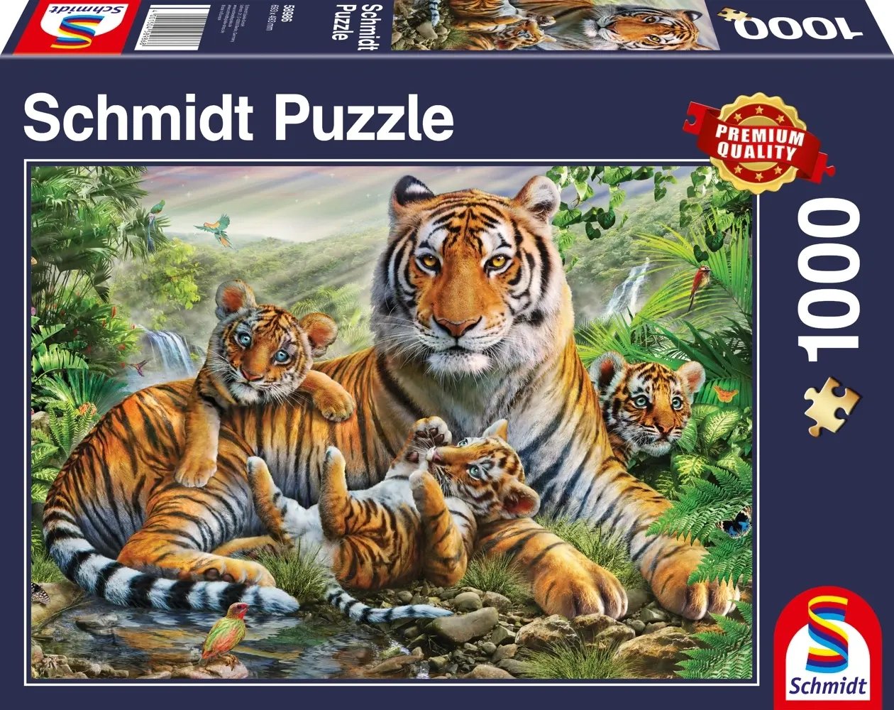Tiger und Welpen