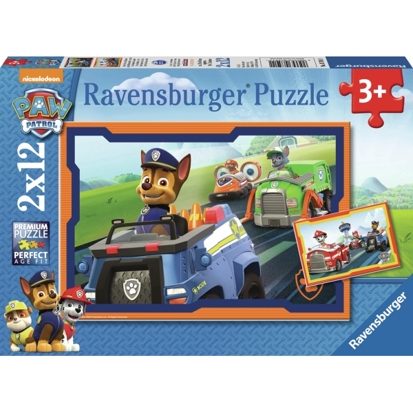 Paw Patrol - 2 Puzzle à 12 Teilen