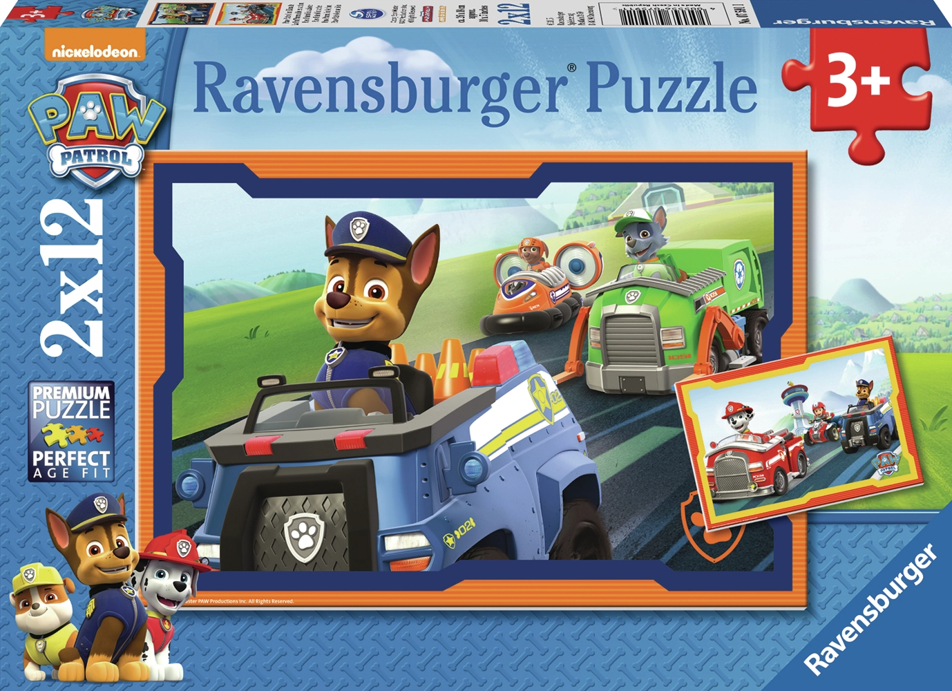 Paw Patrol - 2 Puzzle à 12 Teilen