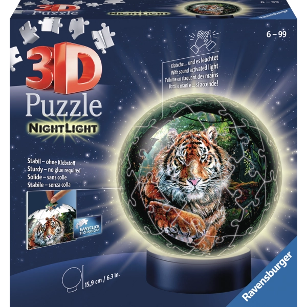 Raubkatzen - 3D Nachtlicht