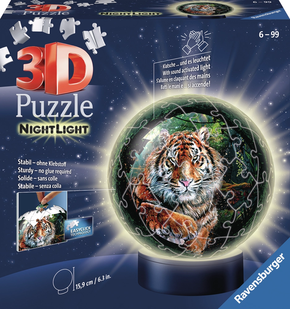 Raubkatzen - 3D Nachtlicht