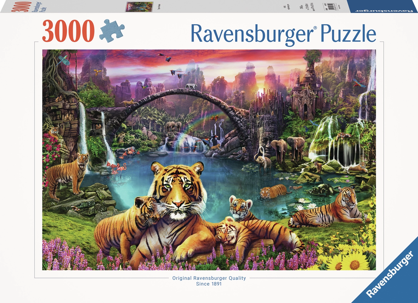 Tiger in paradiesischer Lagune