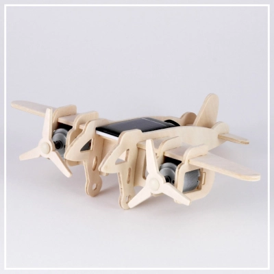 Bomber - 3D Solar Holzpuzzle