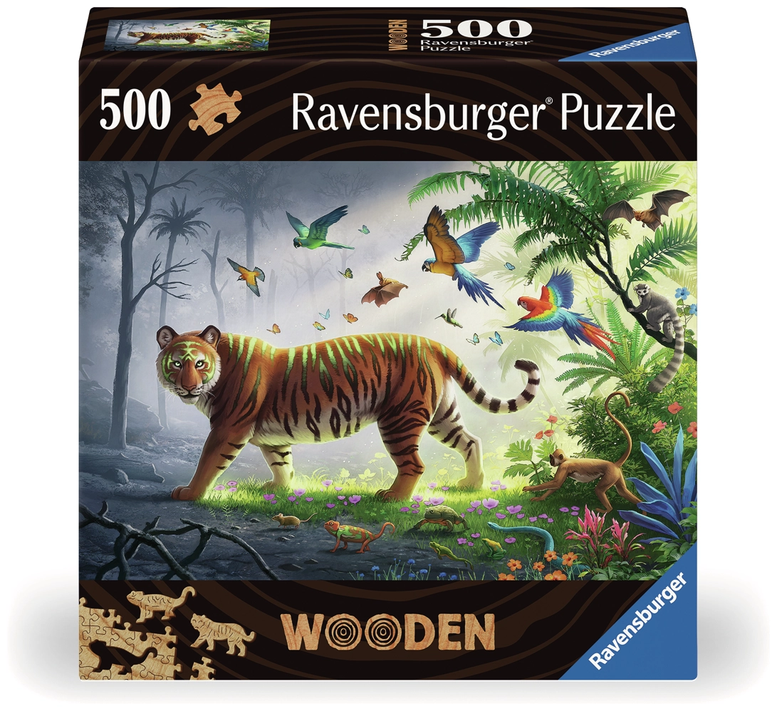 Holzpuzzle - Tiger im Dschungel