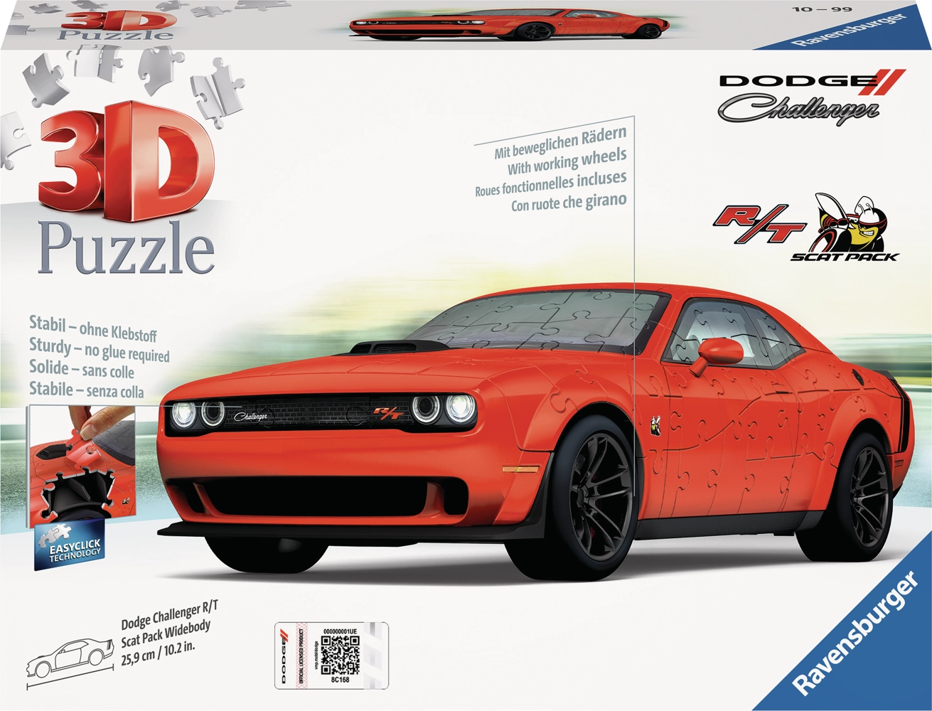 3D Puzzle - Dodge Challenger R/T Scat Pack Widebody