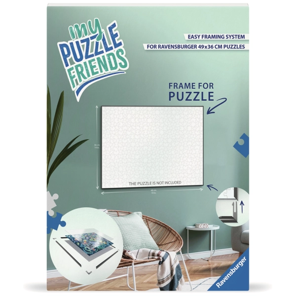 Ravensburger Puzzle-Rahmen weiss für 500 Teile Puzzle (Format 50 x 37 cm)