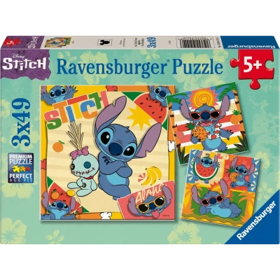 Puzzle Disney Stitch 3x 49 Teile