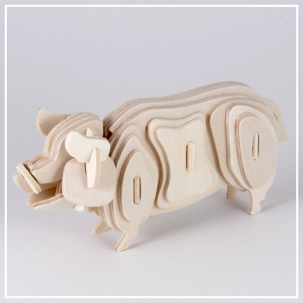 Schwein - 3D Holzpuzzle