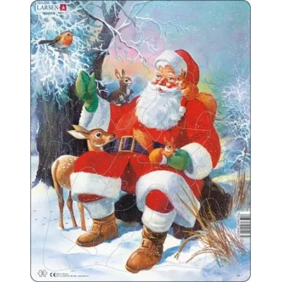 Weihnachtsmann im Wald