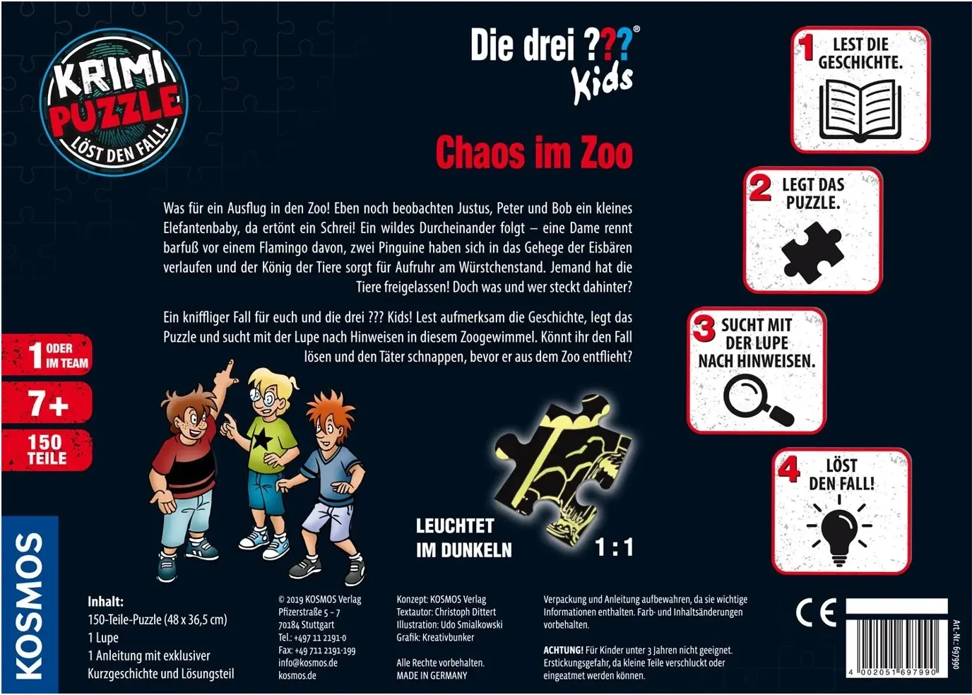 Die drei ??? Kids - Chaos im Zoo (Krimipuzzle)
