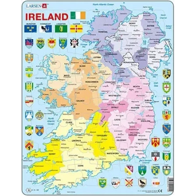 Politische Karte - Irland