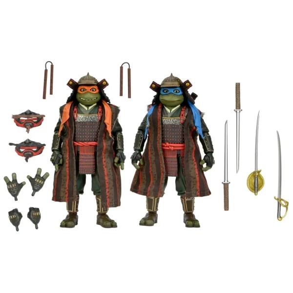 TMNT 3 (Movie) - 7" Scale Action Figures - Leonardo & Michelangelo 2 Pack