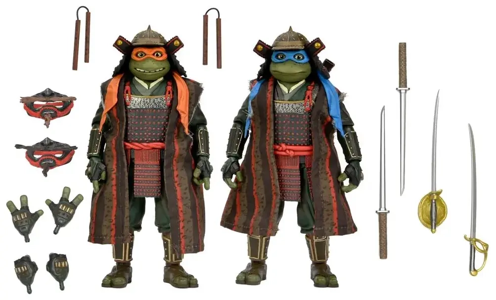 TMNT 3 (Movie) - 7" Scale Action Figures - Leonardo & Michelangelo 2 Pack