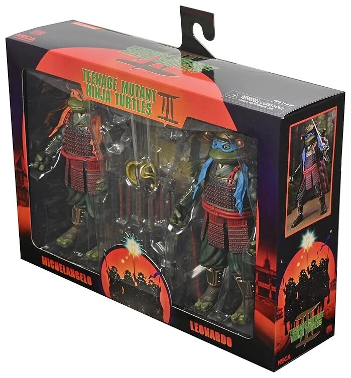 TMNT 3 (Movie) - 7" Scale Action Figures - Leonardo & Michelangelo 2 Pack