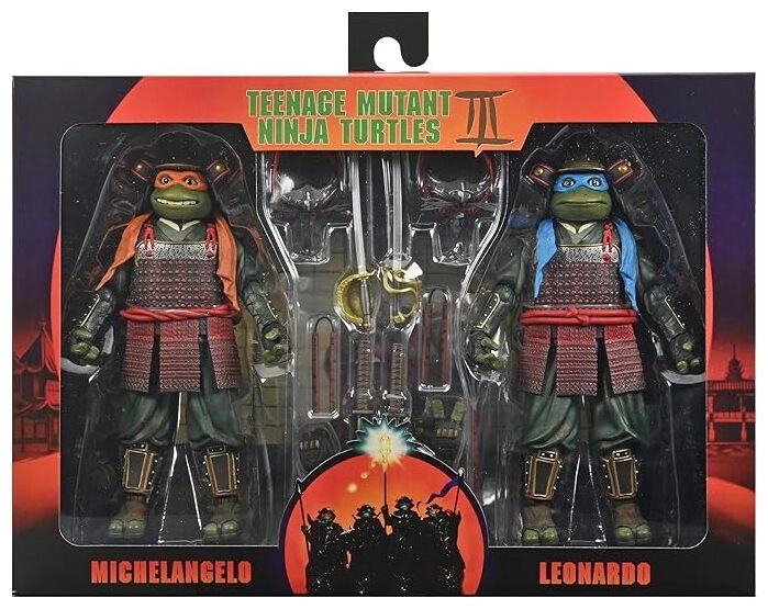 TMNT 3 (Movie) - 7" Scale Action Figures - Leonardo & Michelangelo 2 Pack