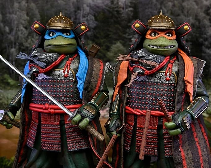 TMNT 3 (Movie) - 7" Scale Action Figures - Leonardo & Michelangelo 2 Pack