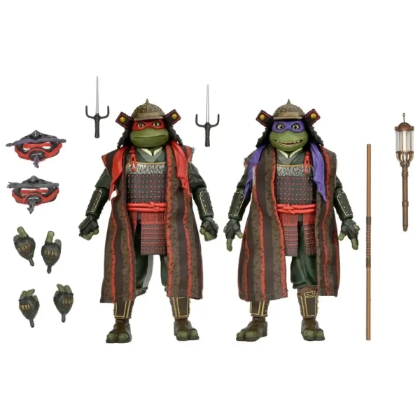 TMNT 3 (Movie) - Turtles in Time - 7" Scale Action Figures - Donatello & Raphael 2 Pack