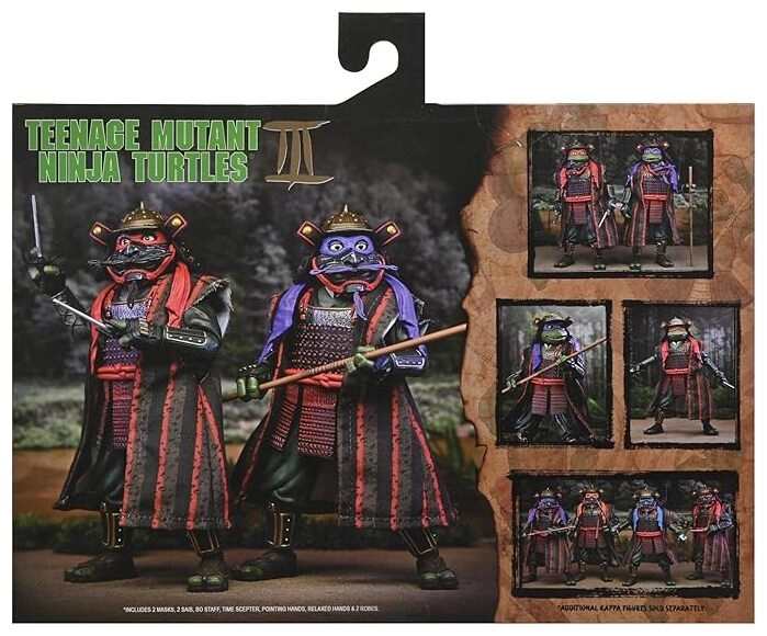 TMNT 3 (Movie) - Turtles in Time - 7" Scale Action Figures - Donatello & Raphael 2 Pack