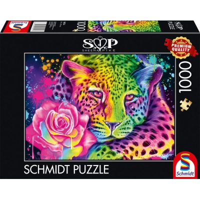 Neon - Regenbogen-Leopard