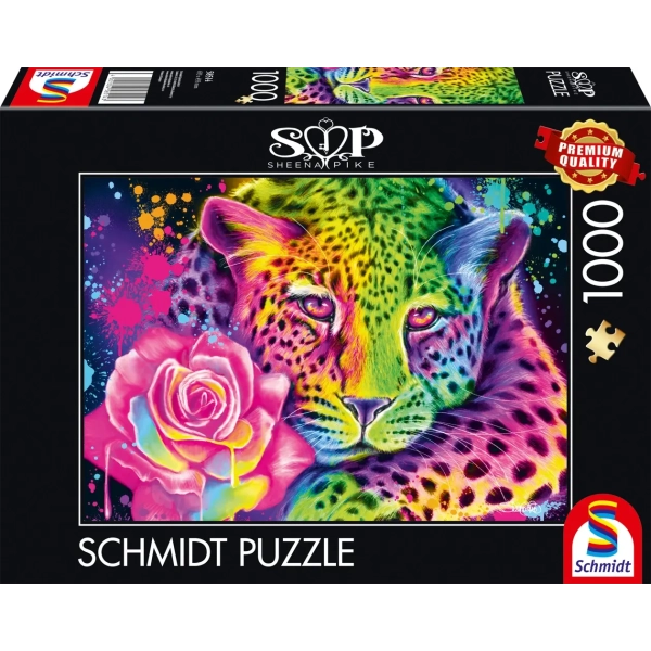 Neon - Regenbogen-Leopard
