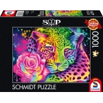 Neon - Regenbogen-Leopard