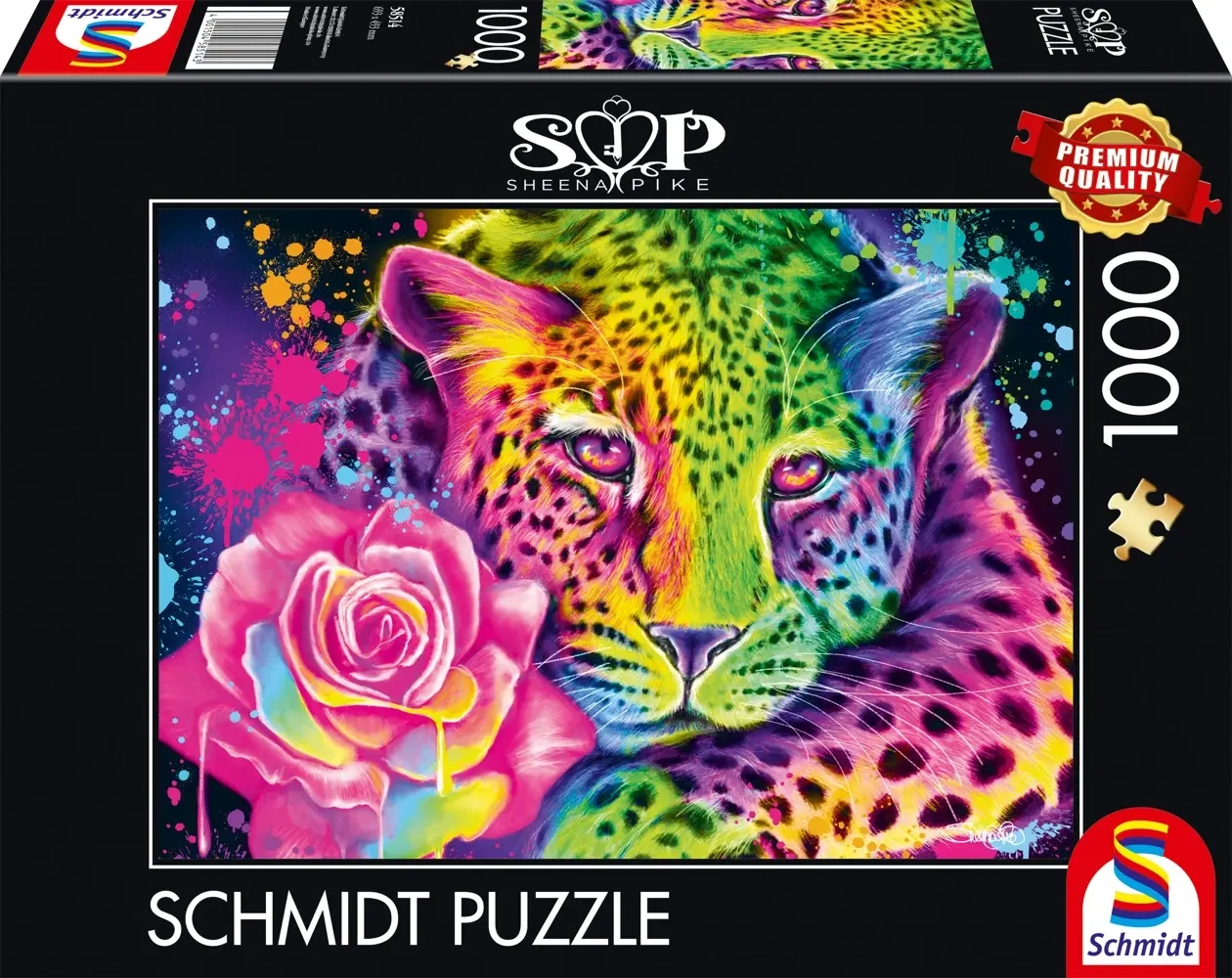Neon - Regenbogen-Leopard