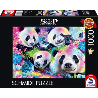 Neon - Blumen-Pandas