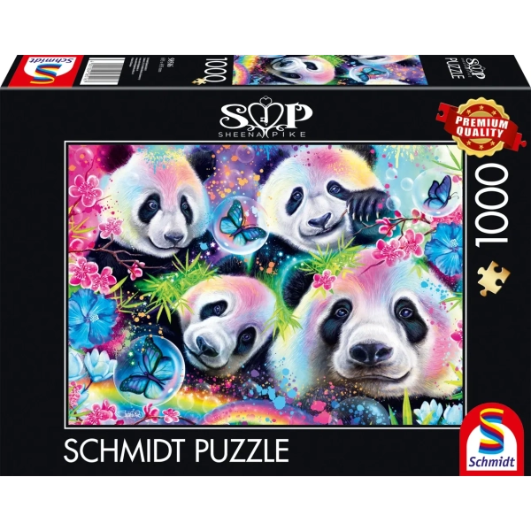 Neon - Blumen-Pandas
