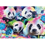 Neon - Blumen-Pandas