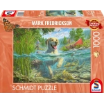 Hundeliebe: Gelber Labrador auf Fischjagd - Mark Fredrickson