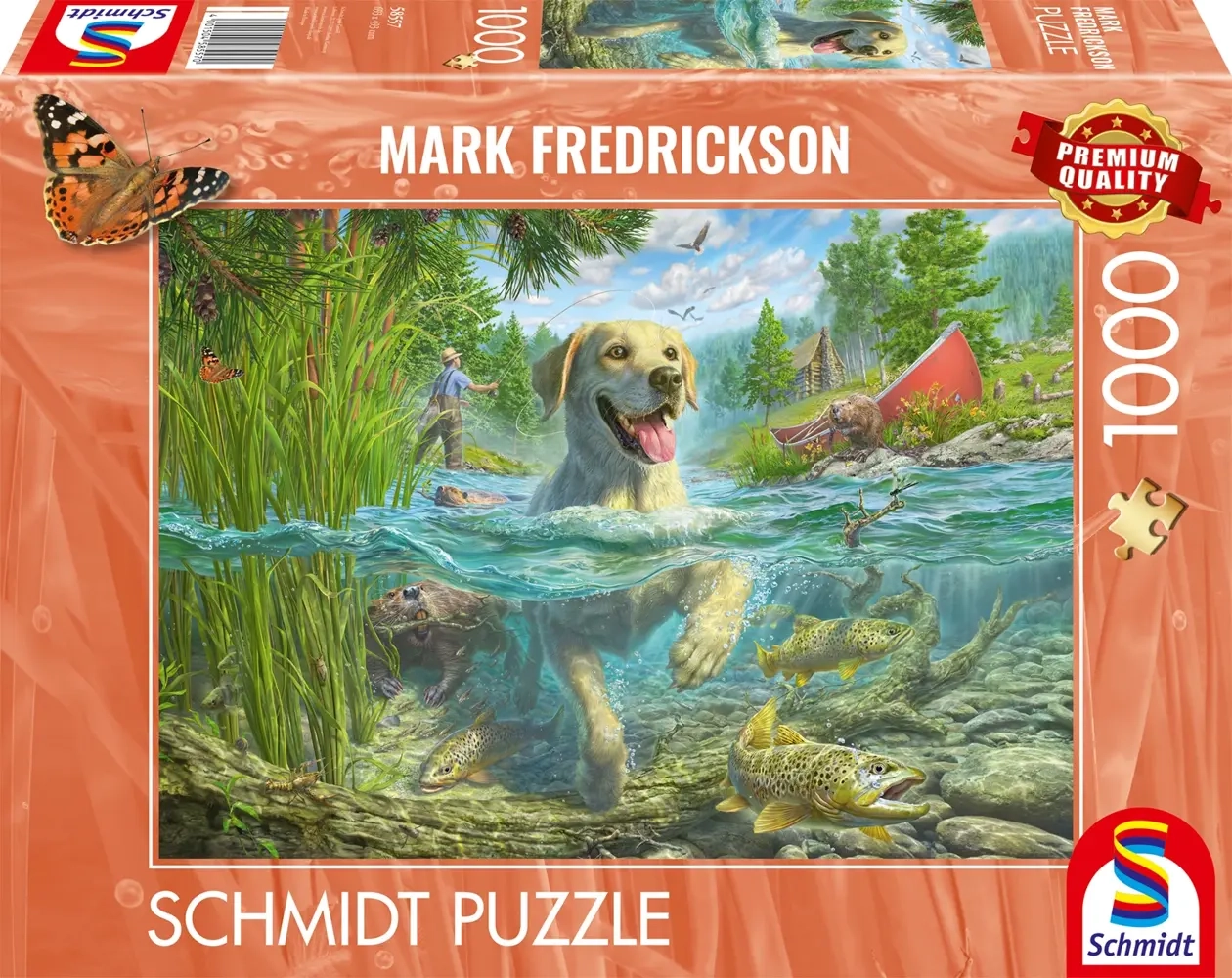 Hundeliebe: Gelber Labrador auf Fischjagd - Mark Fredrickson