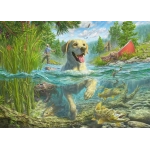 Hundeliebe: Gelber Labrador auf Fischjagd - Mark Fredrickson