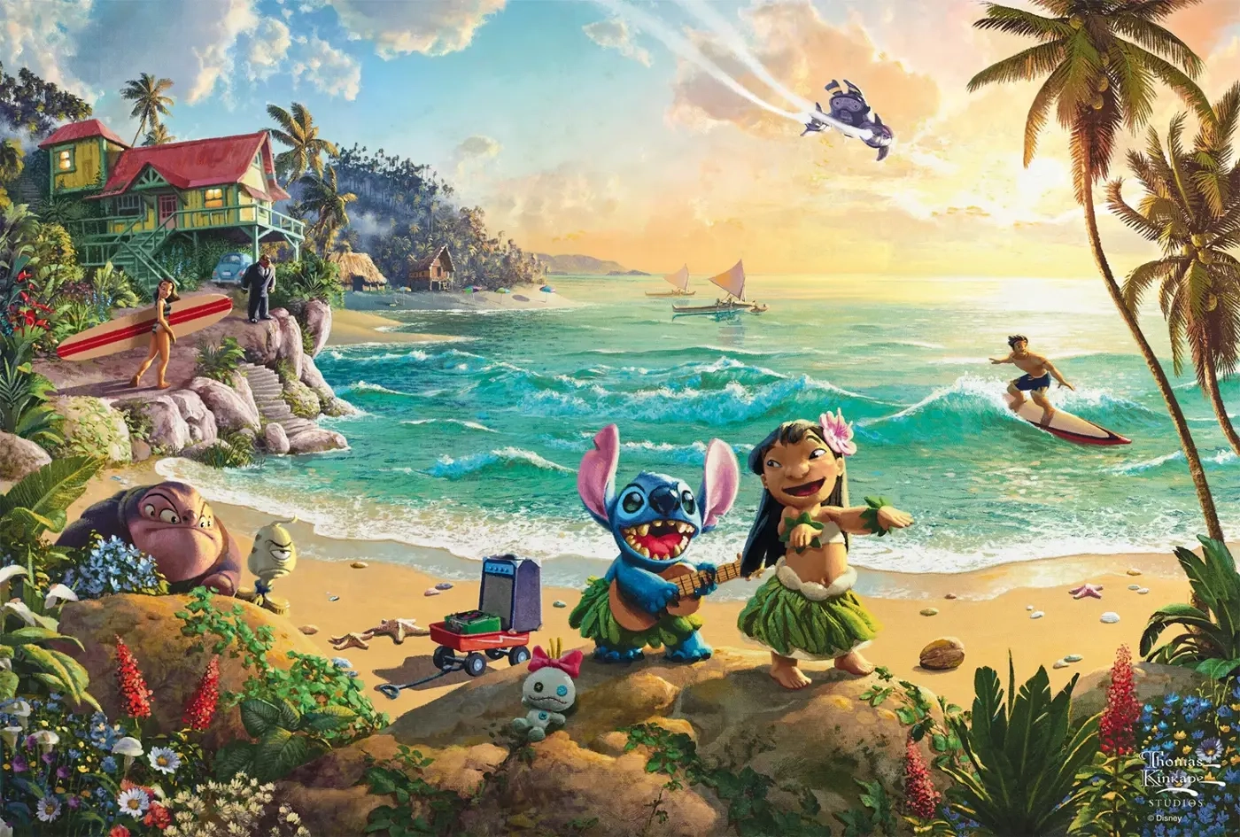 Disney - Lilo & Stitch, Puzzle - Thomas Kinkade Studio