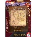 Der Herr der Ringe: Karte von Mittelerde - 1000 Teile Puzzle