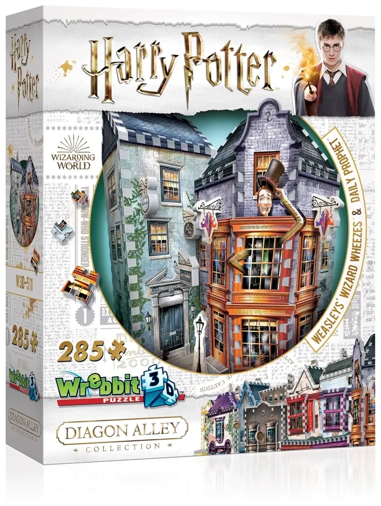 Harry Potter 3D Puzzle DAC Weasleys Zauberhafte Zauberscherze & Der Tagesprophet