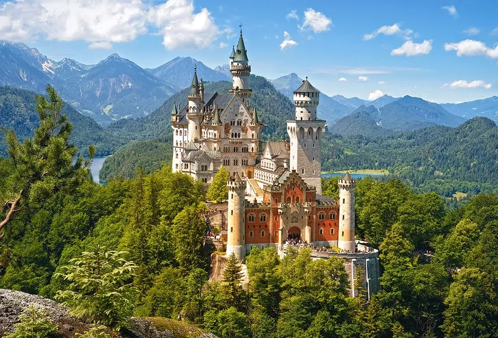 View of the Neuschwanstein Castle - Germany