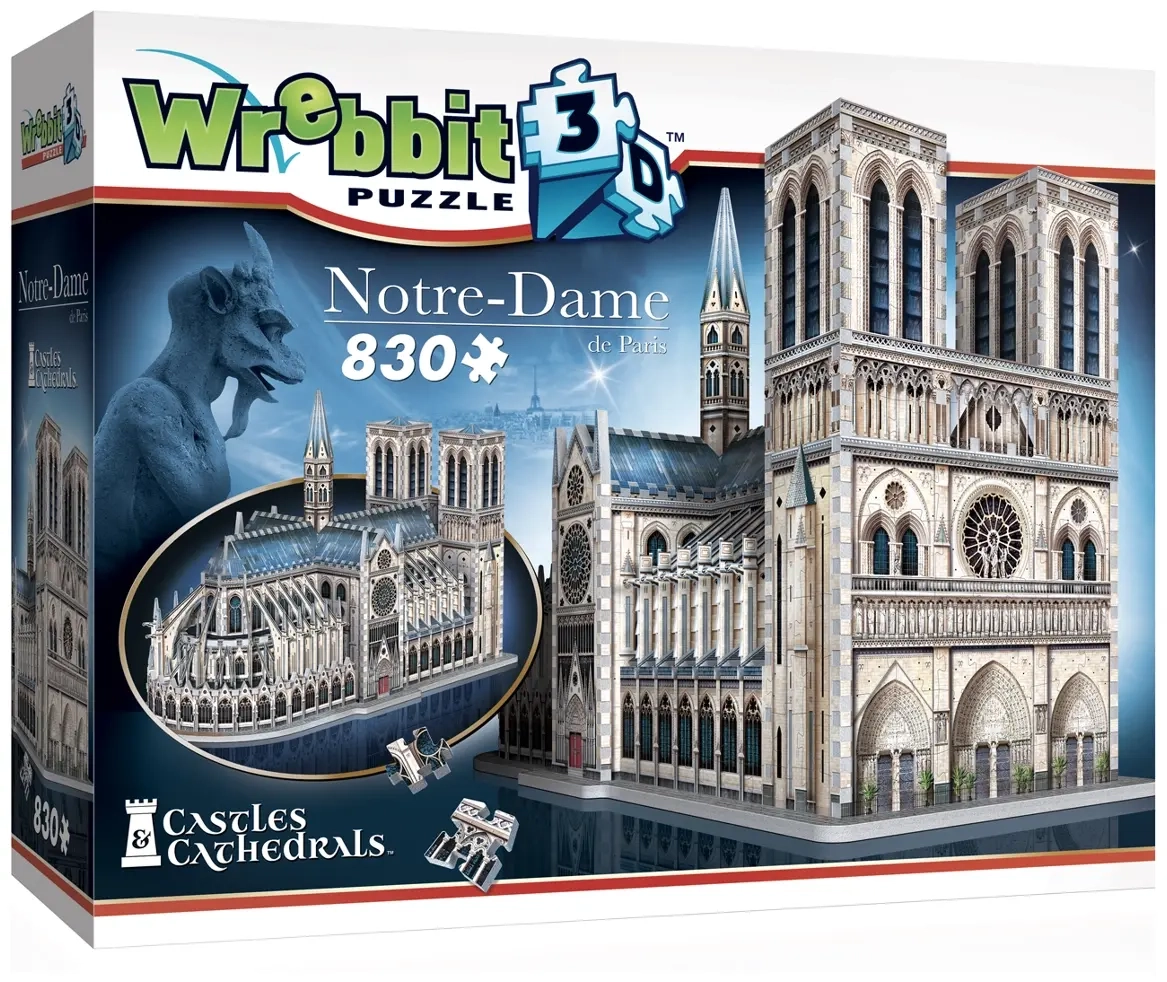 Notre-Dame - 3D Puzzle Wrebbit