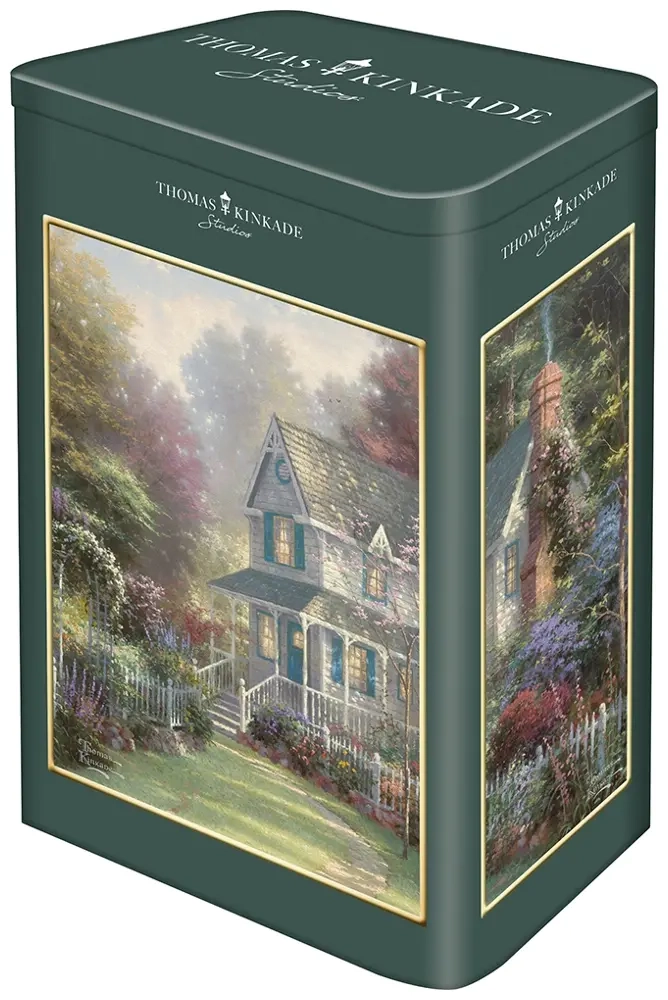 Kinkade - Landhaus im Viktoriagarden in schöner Metalldose